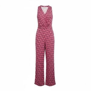 Diane Von Furstenberg Pink Patterned Jumpsuit
